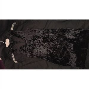 Black Velvet Mini Dress